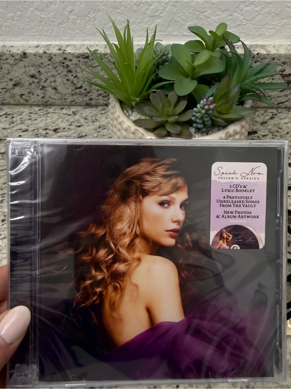 Taylor Swift Purple Speak Now Album CD — Portrait Cover